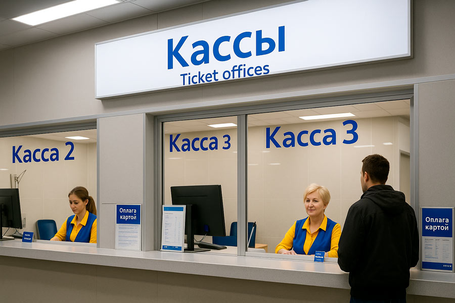 Автовокзала Саларьево — расположение касс и зон обслуживания