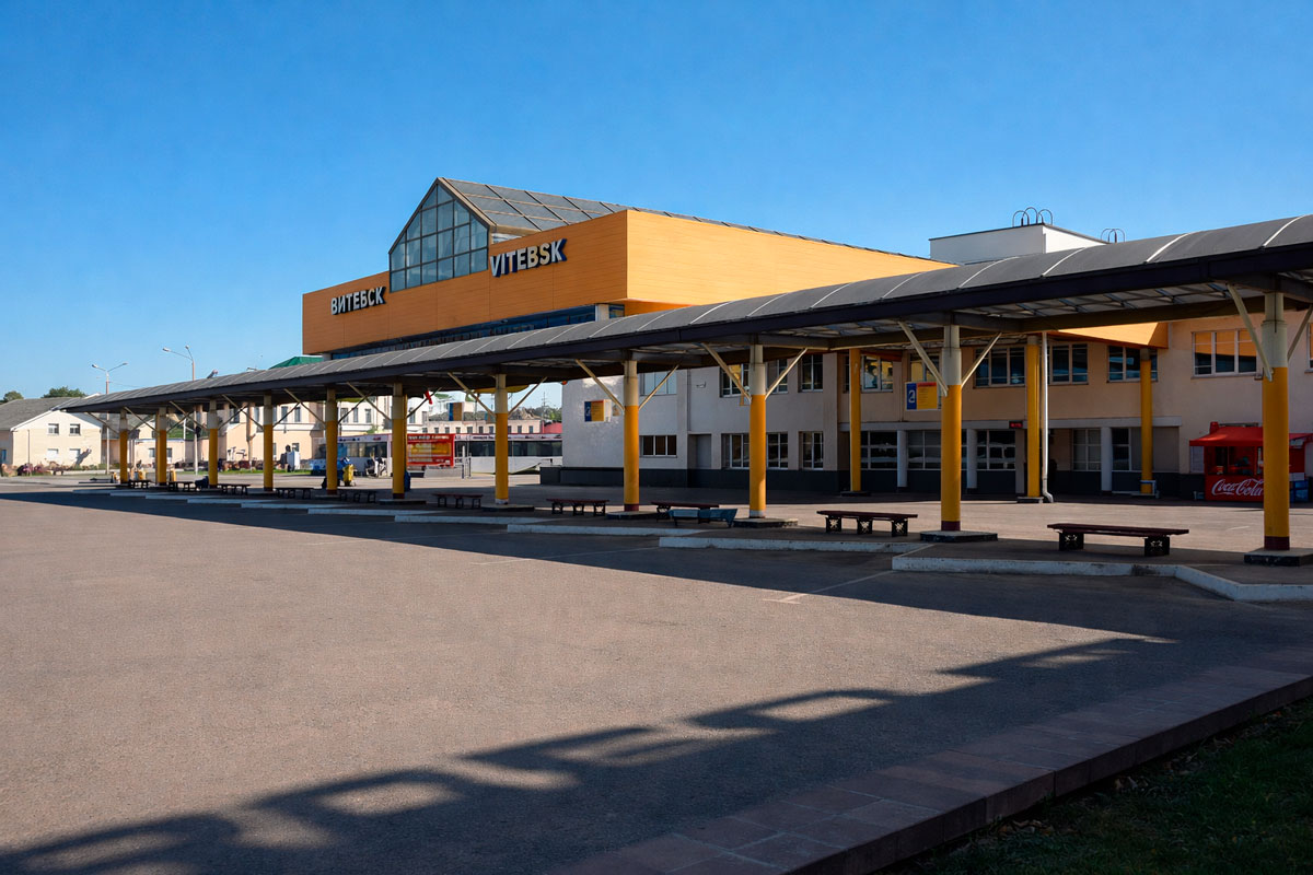 Автовокзал Витебска — северный транспортный узел и центр маршрутов в Россию