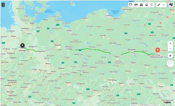 маршрут автобуса Брест Ганновер