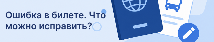 Что можно исправить в билете после его покупки?